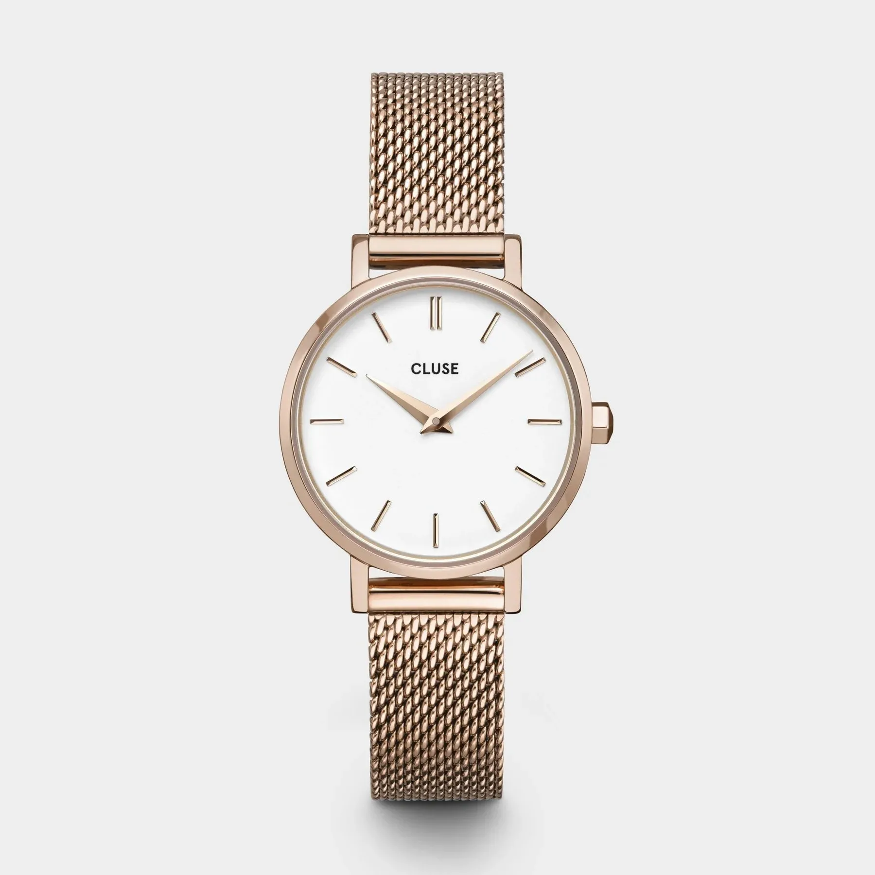 Orologio Cluse Boho Chic Petite Mesh White, Rose Gold Colour