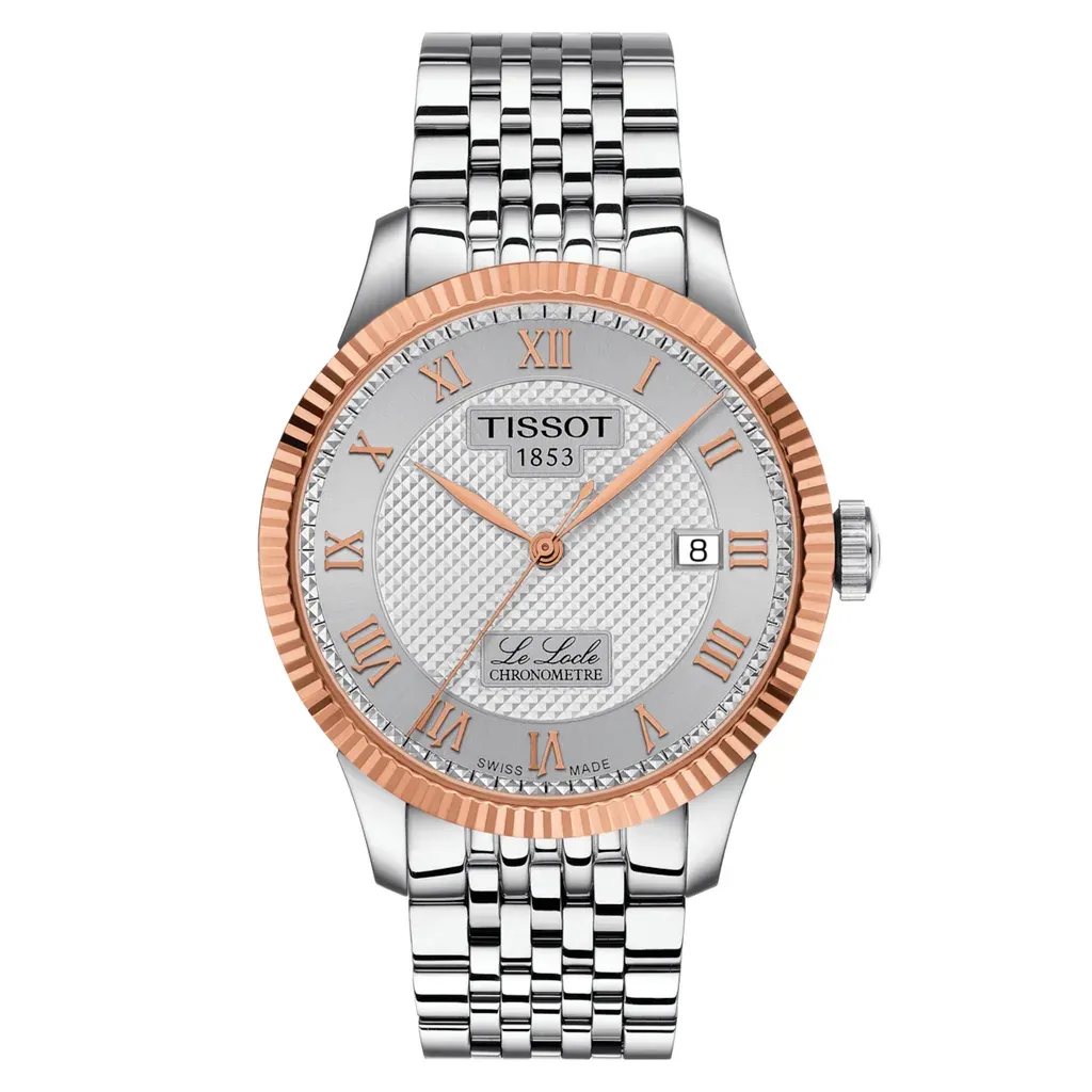 Orologio Uomo Tissot  Le Locle Automatico con Quadrante Silver 39 mm