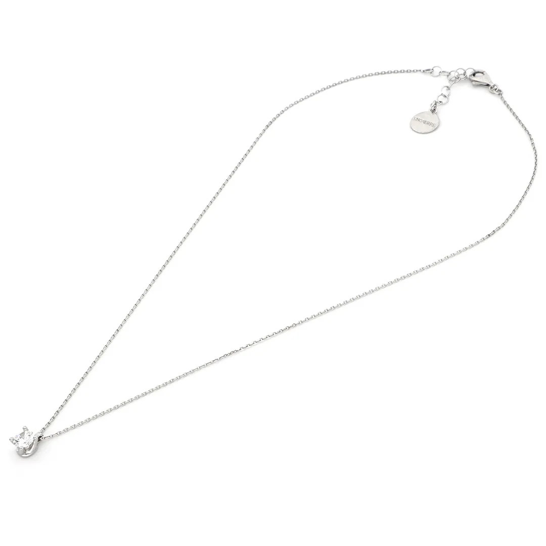Collana Donna Cubic Unoaerre Zirconia Maxi in Argento Bianco