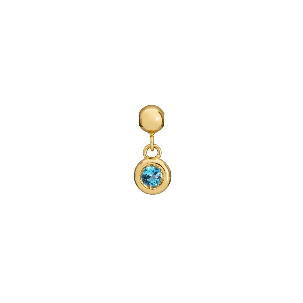 Charm Donna le Bebe' in Oro Giallo 18 Kt con Tormalina