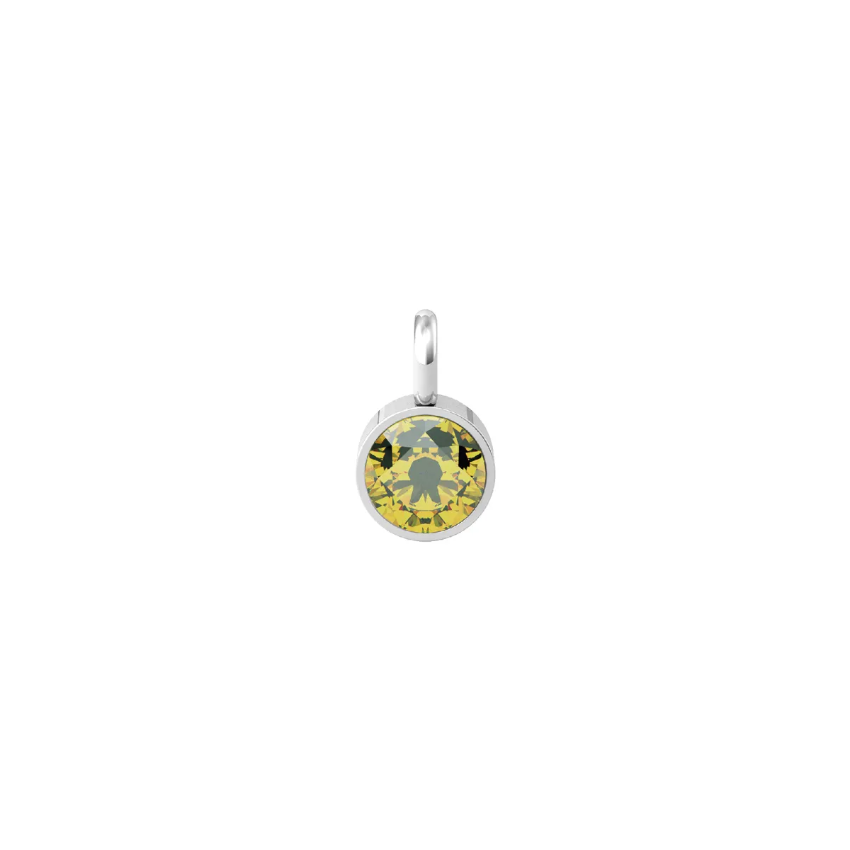 Ciondolo Donna Kidult Energy Stone con Zircone Giallo Tondo