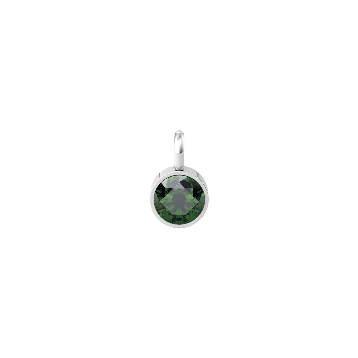 Ciondolo Donna Kidult Energy Stone con Zircone Verde Tondo