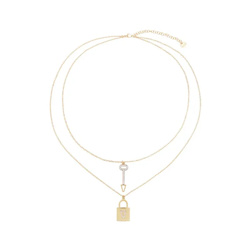 Collana Donna Valentina Ferragni Studio Lock Gold