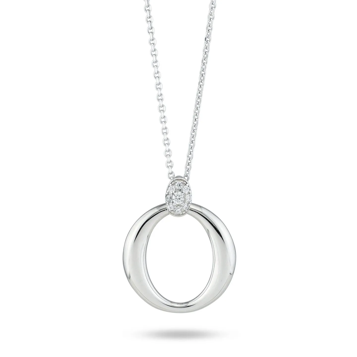 Collana Donna Boccadamo con Pendente Circolare e Contromaglia Pavettata