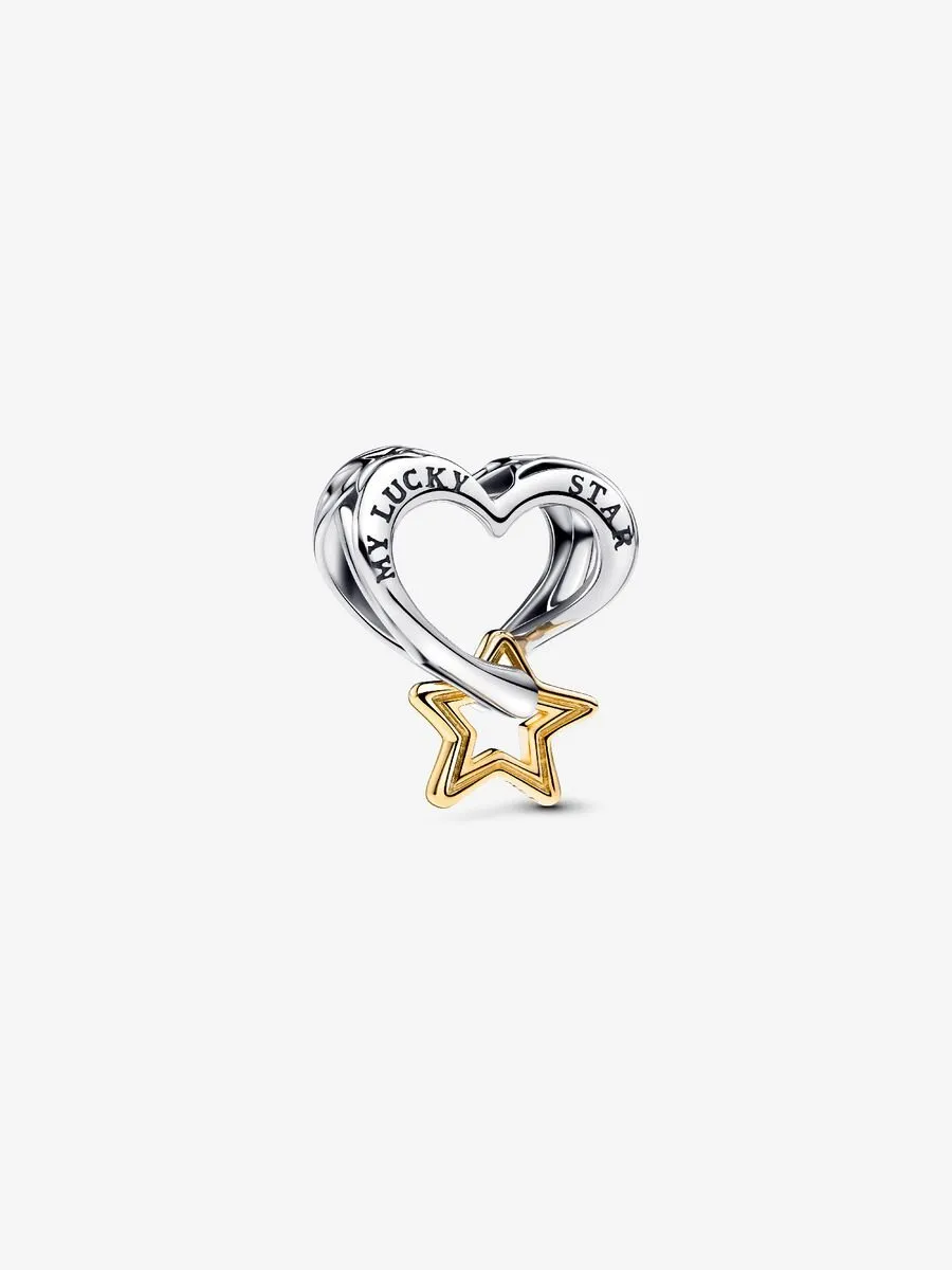Openwork Pandora Cuore E Stella "My Lucky Star"