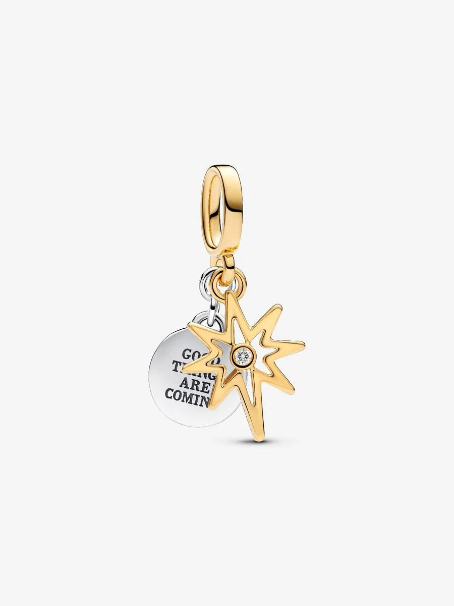 Charm Pandora Pendente Stella Polare da Incidere