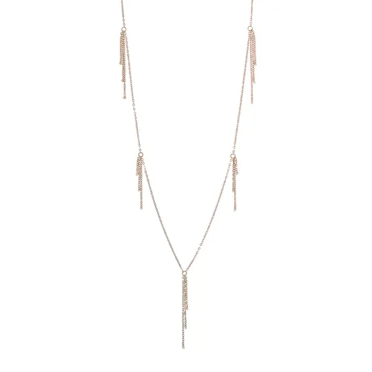 Collana Donna Lunga Alisia con Catene Pendenti