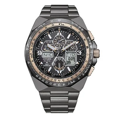 Orologio Uomo Citizen Air Limited Edition Eco-Drive con Quadrante Nero 45 mm
