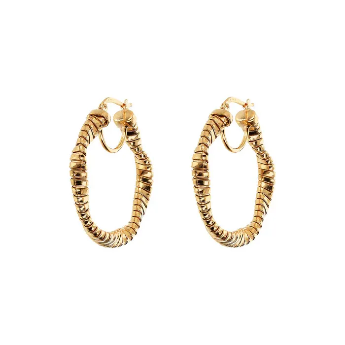 Orecchini Donna Etrusca a Cerchio Tubogas Ritorti
