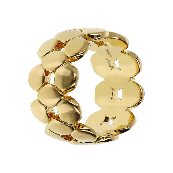 Anello Donna Etrusca a Fascia Geometrico