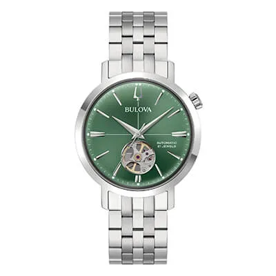 Orologio Uomo Bulova Aerojet Automatic con Quadrante Verde 38 mm