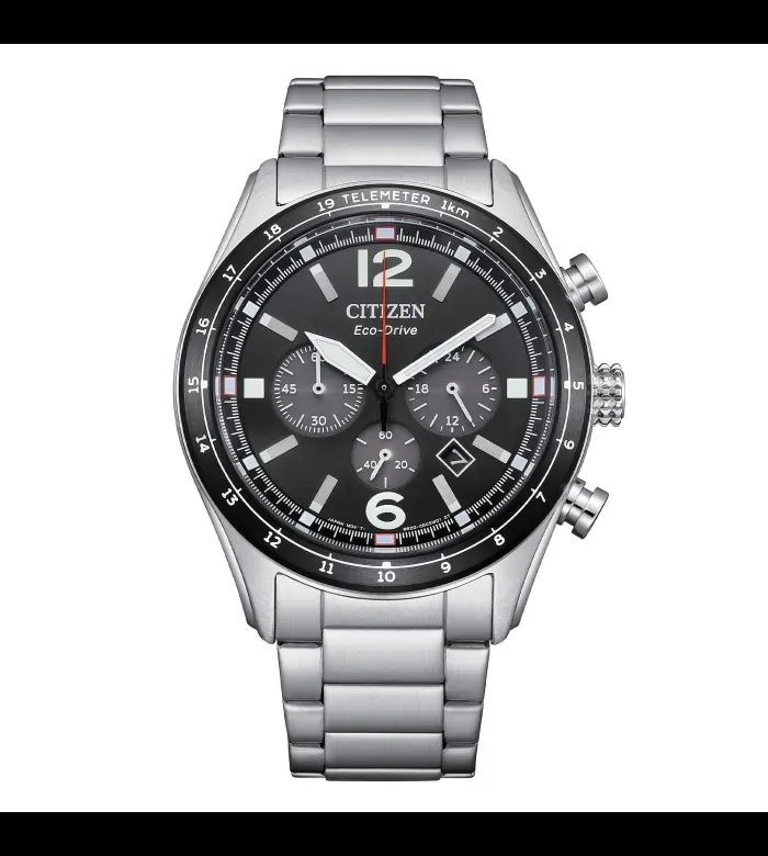 Orologio Uomo Citizen Eco-Drive con Quadrante Nero 43 mm