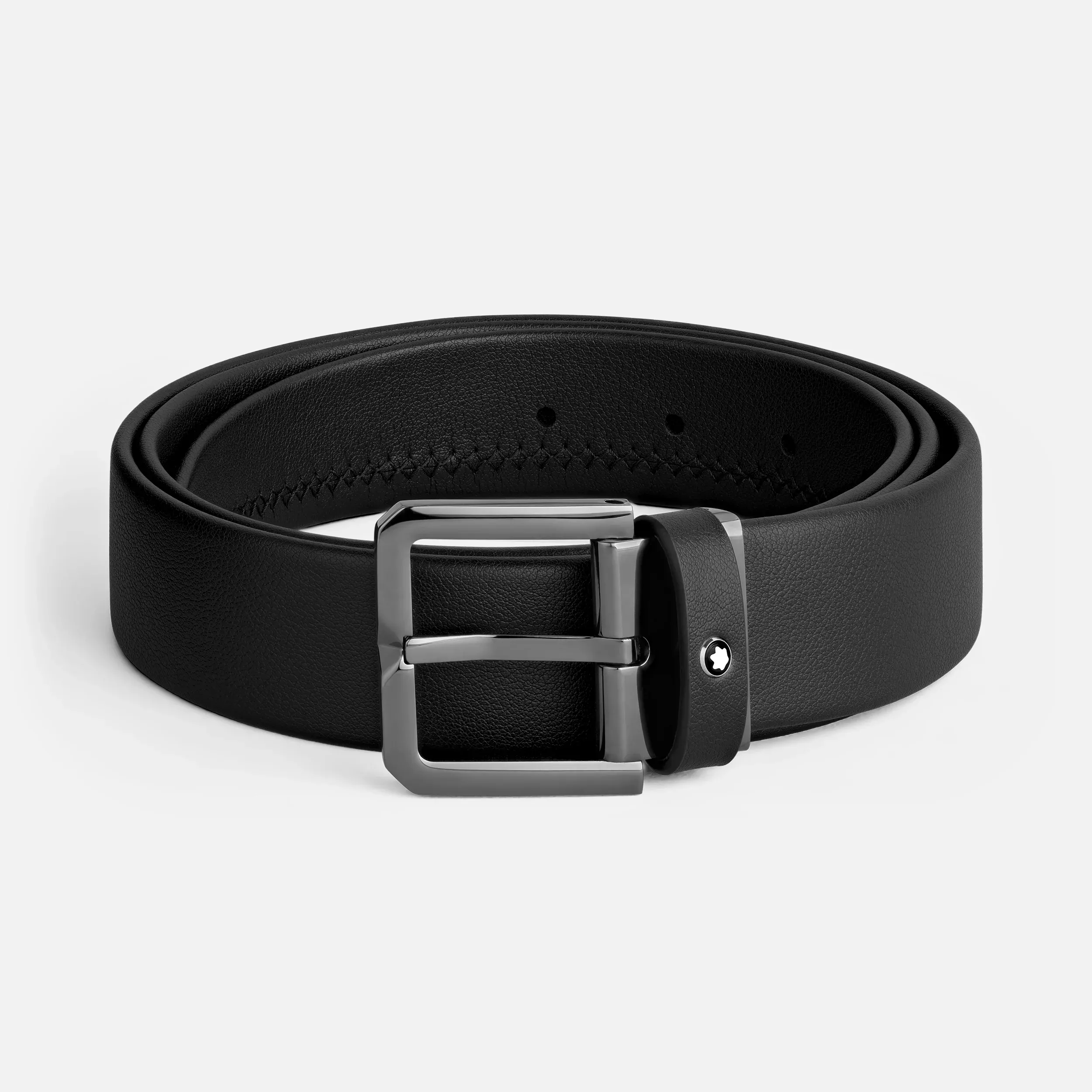 Cintura Montblanc da 35 mm in Pelle Nera