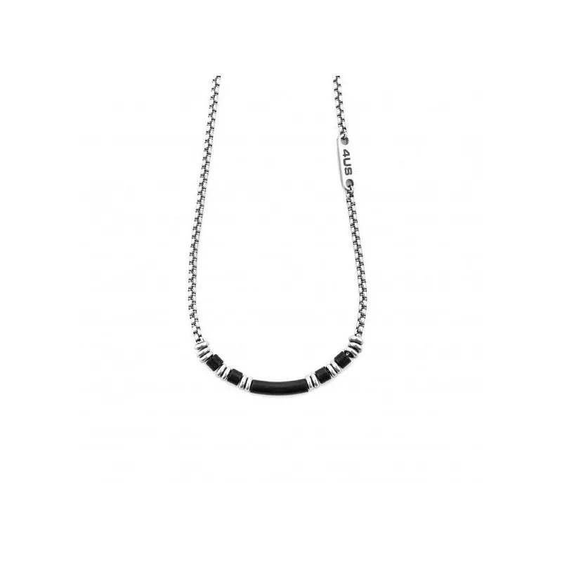 Collana Uomo Paciotti in Acciaio e Tubi pvd Neri