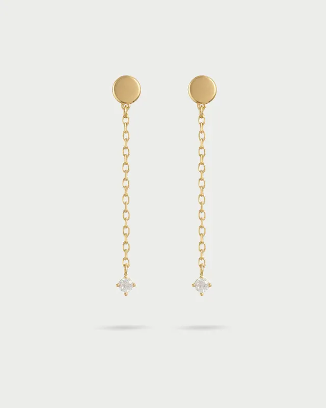 Orecchini Donna Rue Des Mille Disco Catenella Line E Punto Luce