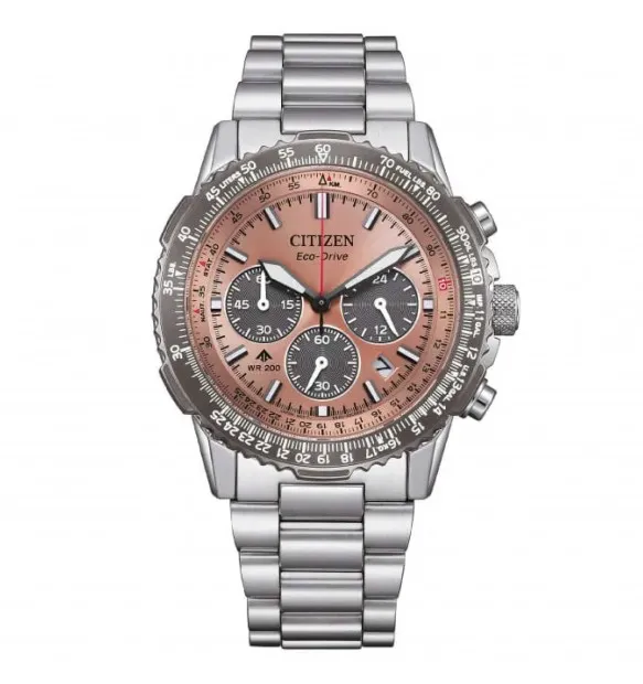 Orologio Uomo Citizen Promaster Sky Navihawk Eco Drive con Quadrante Rosa 40 mm