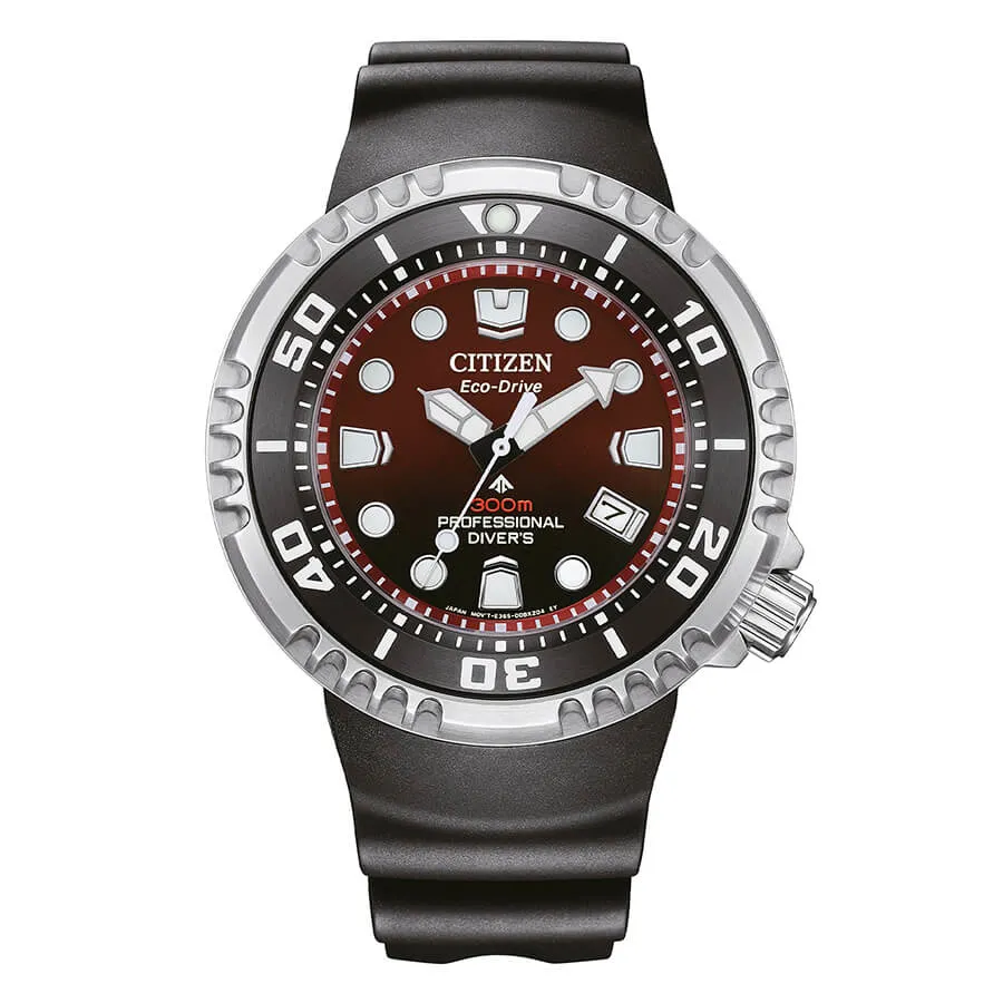 Orologio Uomo Citizen Promaster Marine Eco Drive con Quadrante Rosso 46 mm