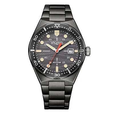 Orologio Uomo Vagary Aqua39 Solotempo al Quarzo con Quadrante Grigio 39 mm