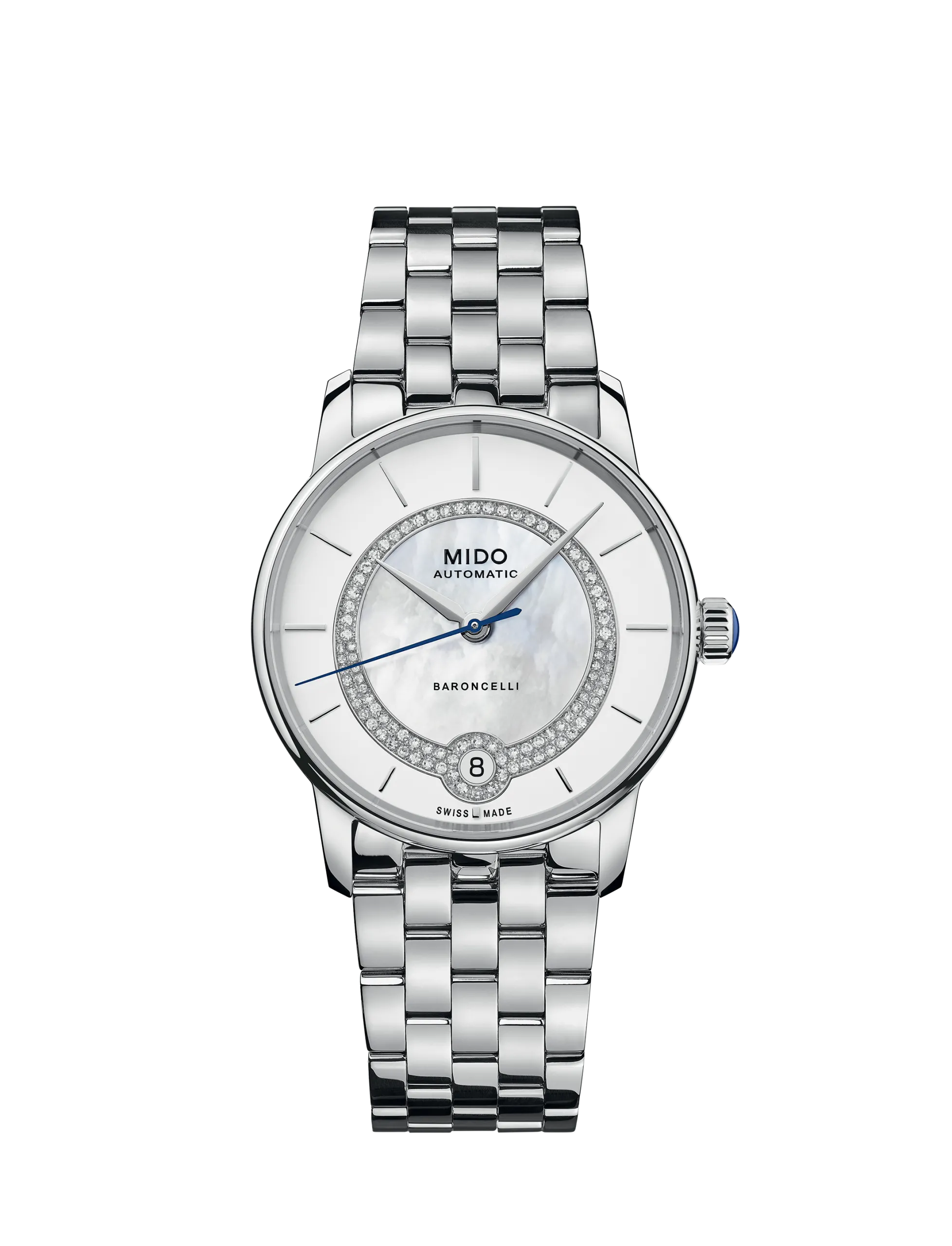 Orologio Donna Mido Baroncelli Lady Necklace Automatico con Quadrante Madreperla 33 mm