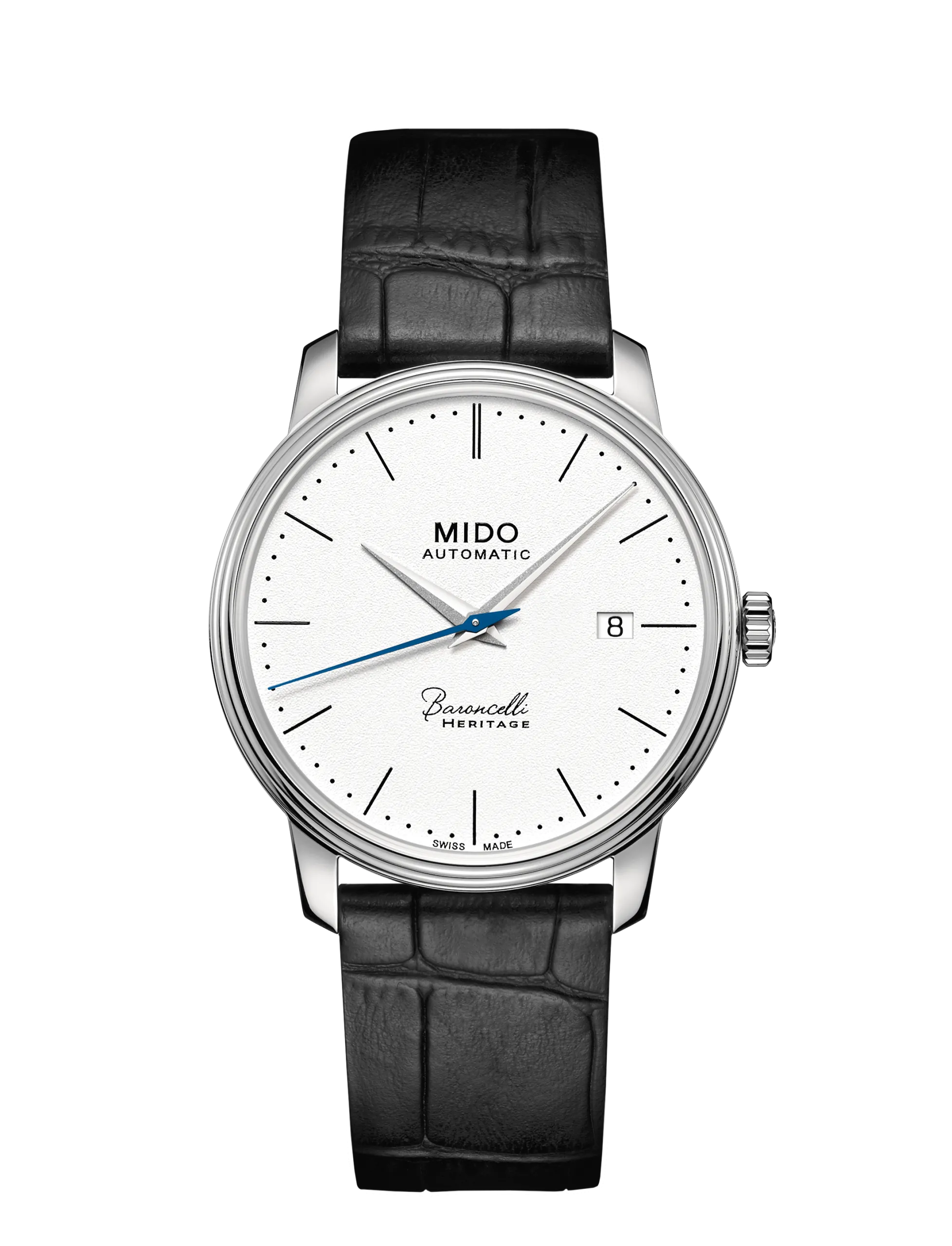 Orologio Uomo Mido Baroncelli Heritage Gent Automatico con Quadrante Bianco 39 mm
