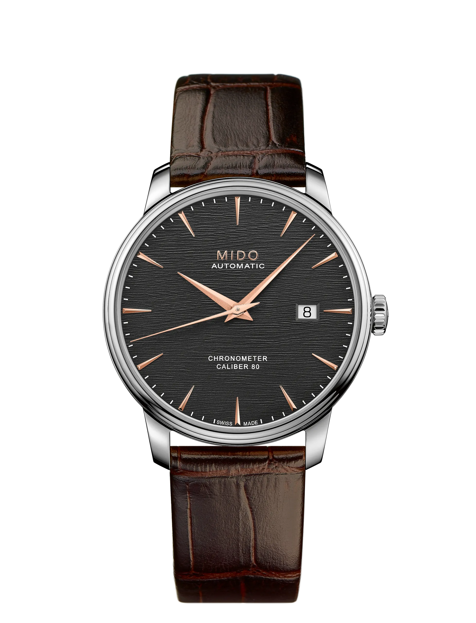 Orologio Uomo Mido Baroncelli Chronometer Automatico con Quadrante Grigio 40 mm