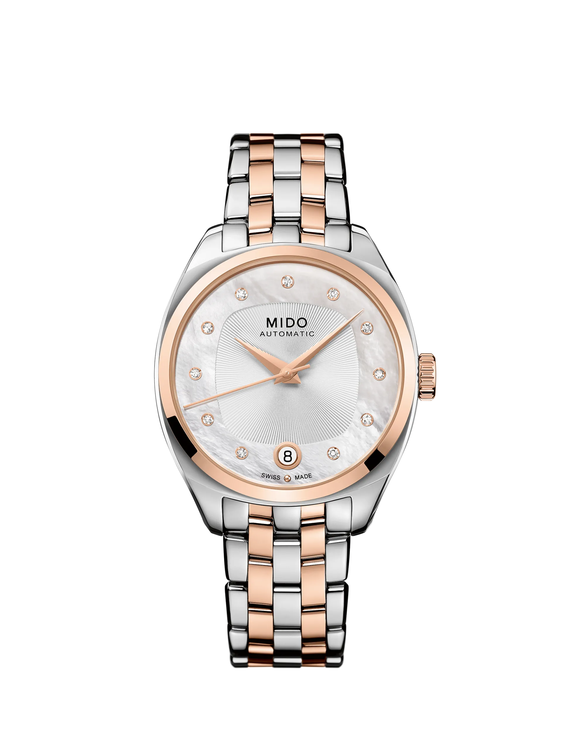 Orologio Donna Mido Belluna Royal Lady Automatico con Quadrante Silver 33 mm