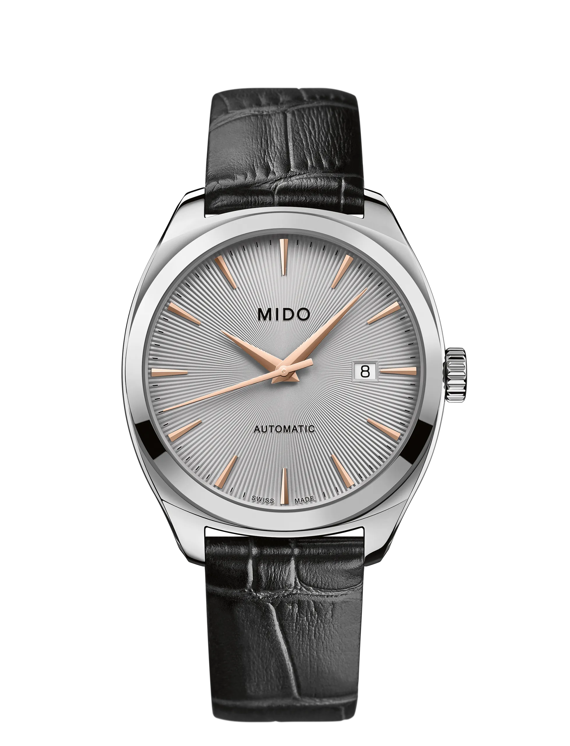 Orologio Uomo Mido Belluna Royal Automatico con Quadrante Silver 41 mm