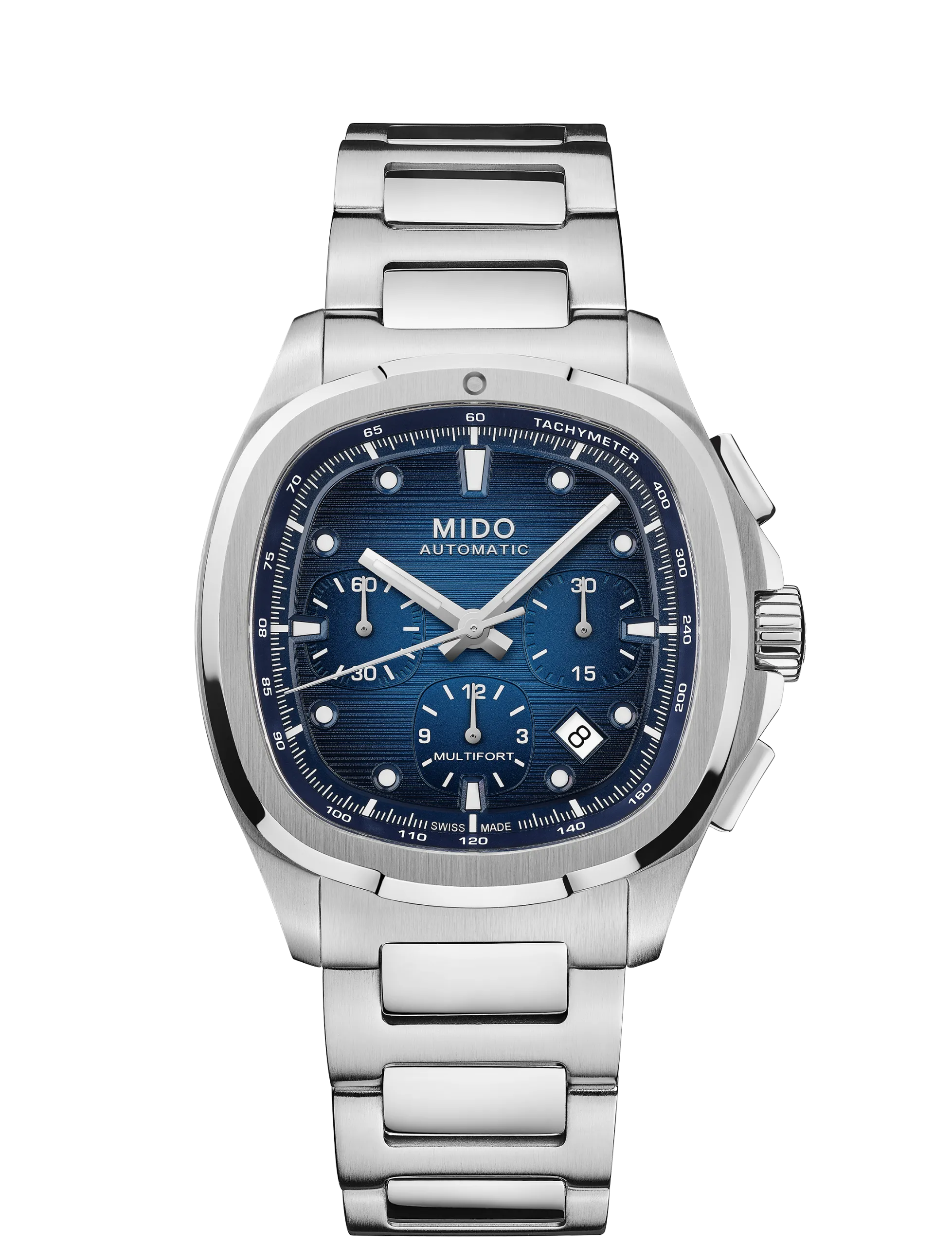 Orologio Uomo Mido Multifort TV Chronograph Automatico con Quadrante Blu 42 mm