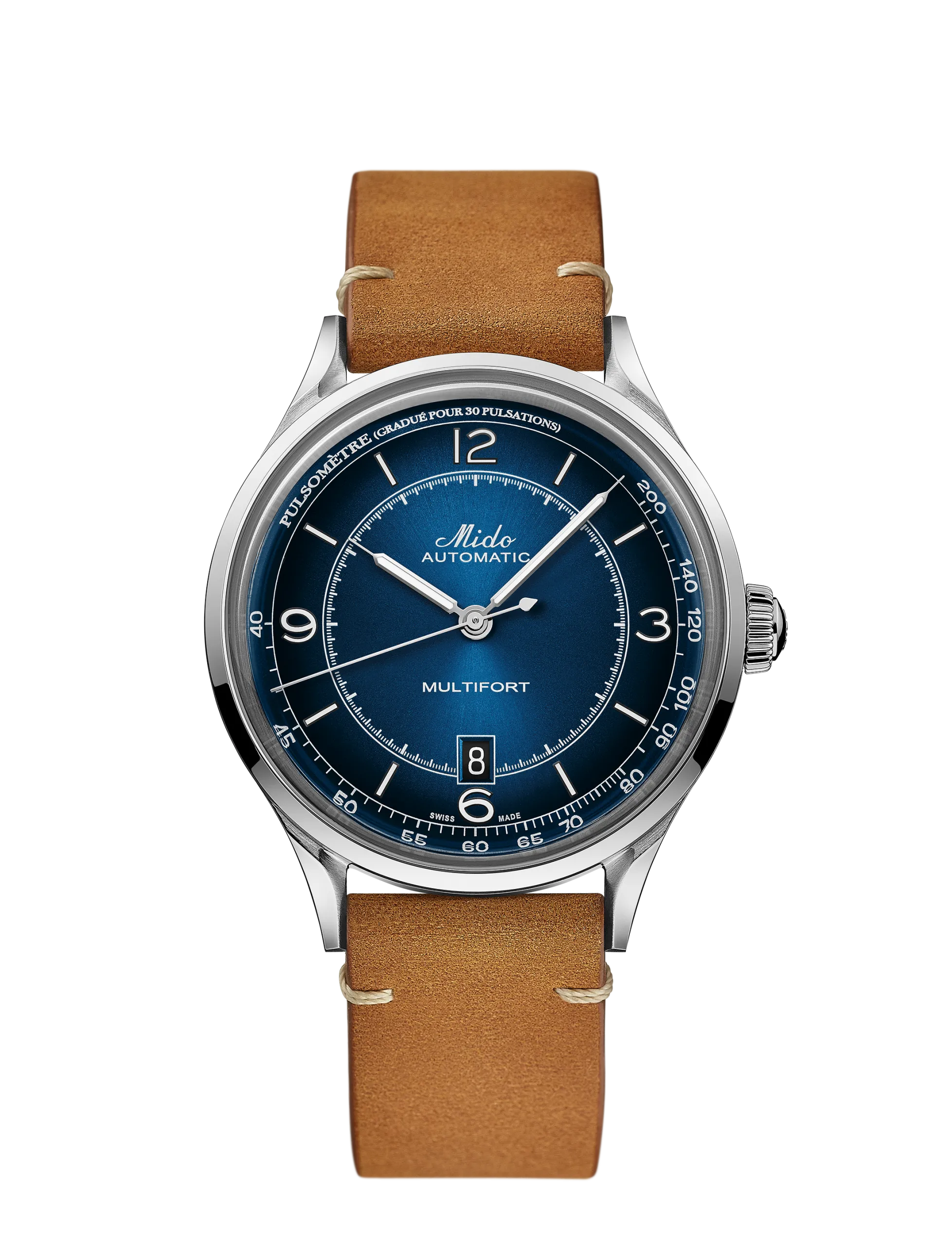 Orologio Uomo Mido Multifort Patrimony Automatico con Quadrante Blu 40 mm