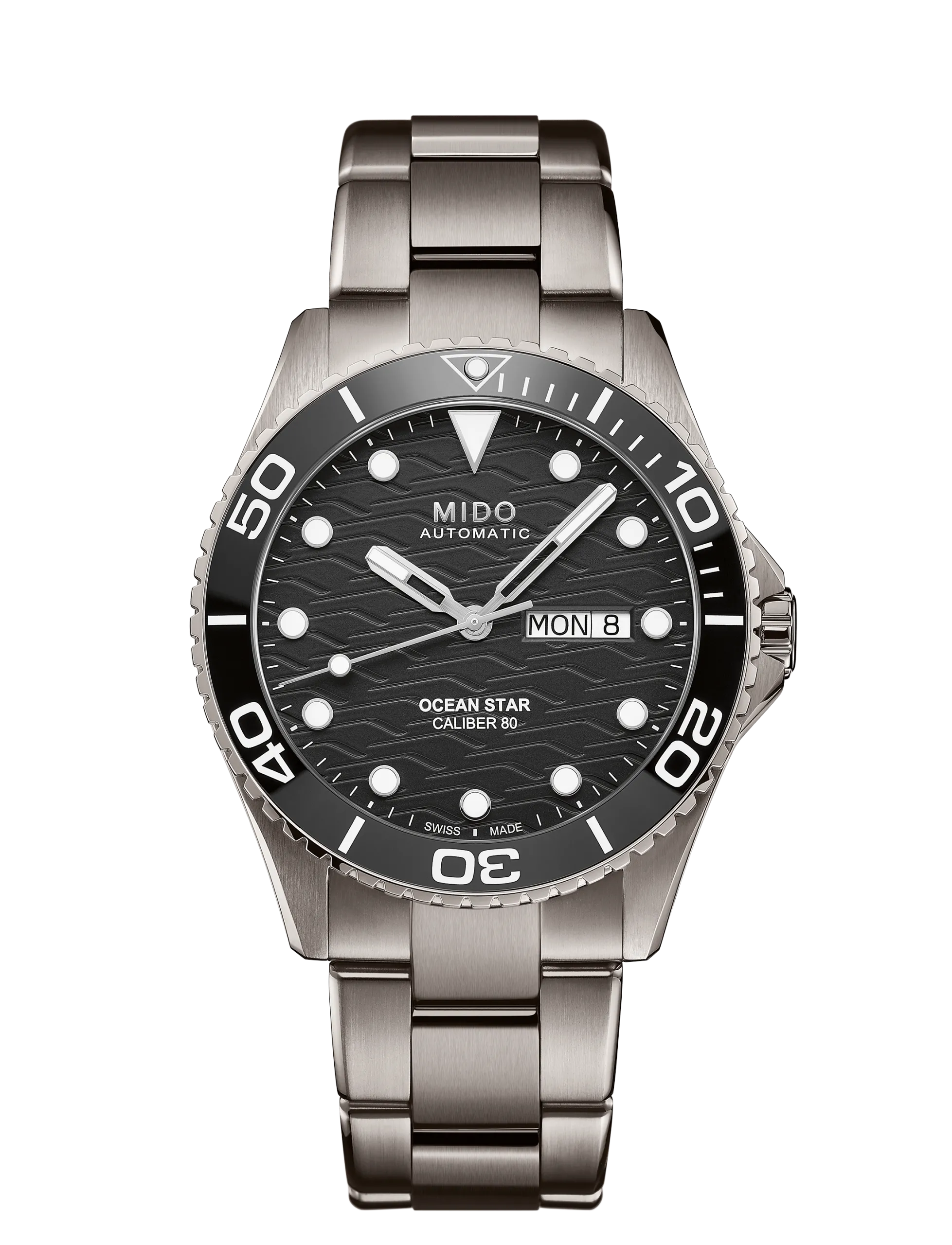 Orologio Uomo Mido Ocean Star 200C Titanium Automatico con Quadrante Nero 42 mm