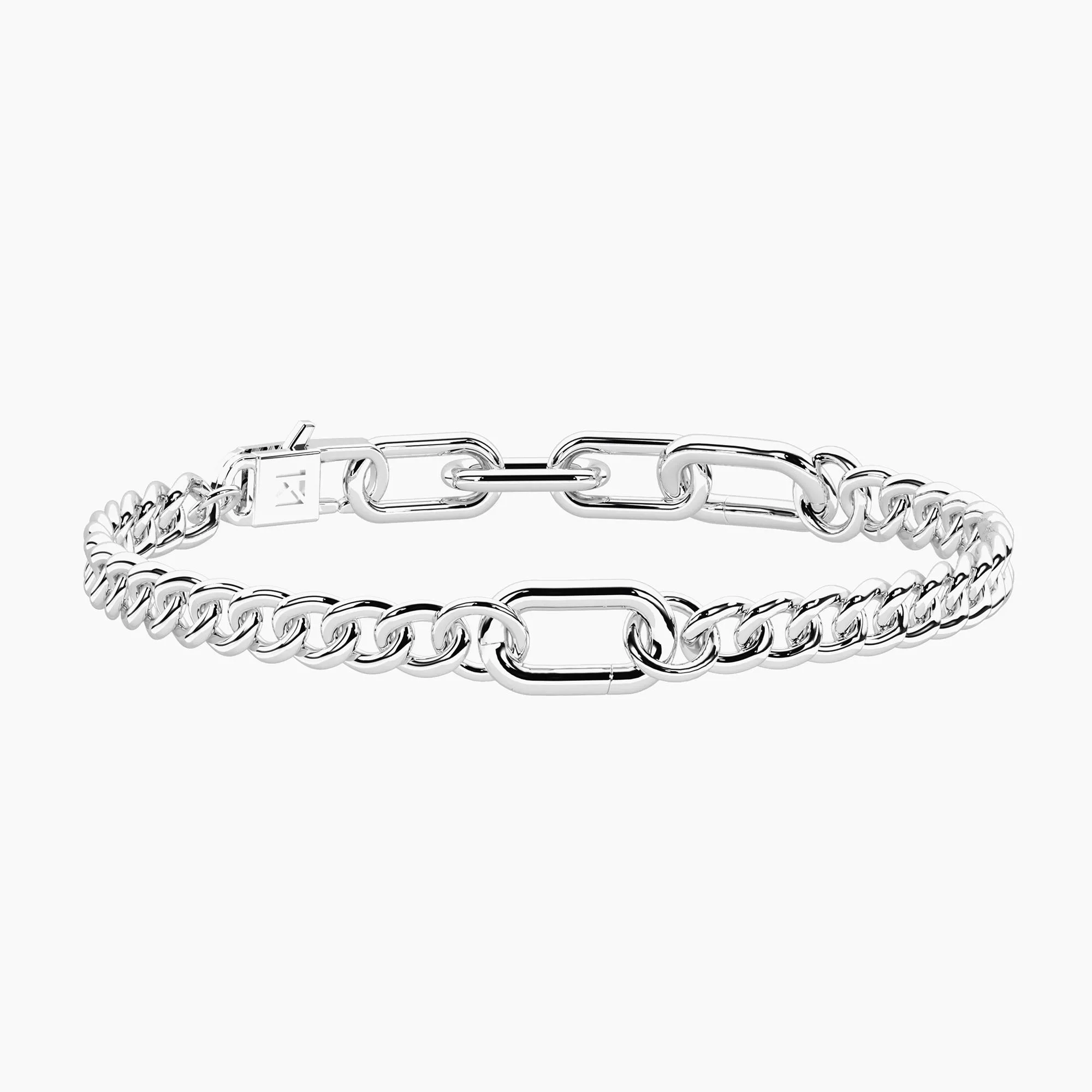 Bracciale Donna Kidult Componibile Catena Maglia Allungata e Groumette