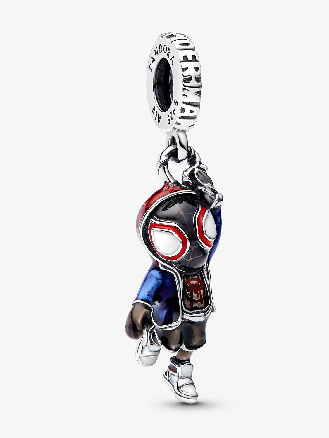 Marvel, Spider-Man, Pendente Pandora Miles Morales Argento Sterling 925