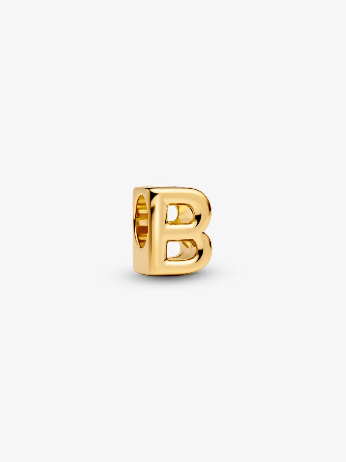 Charm Pandora Mini Lettera B Placcatura in Oro 14k