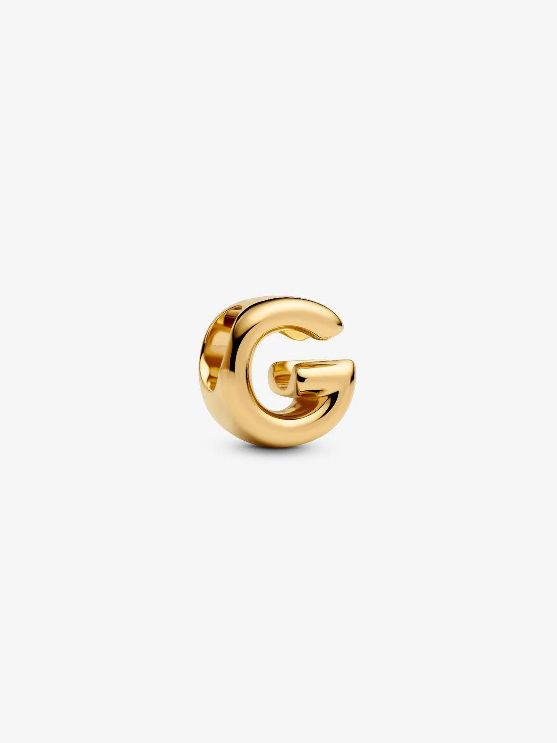 Charm Pandora Mini Lettera G Placcatura in Oro 14k
