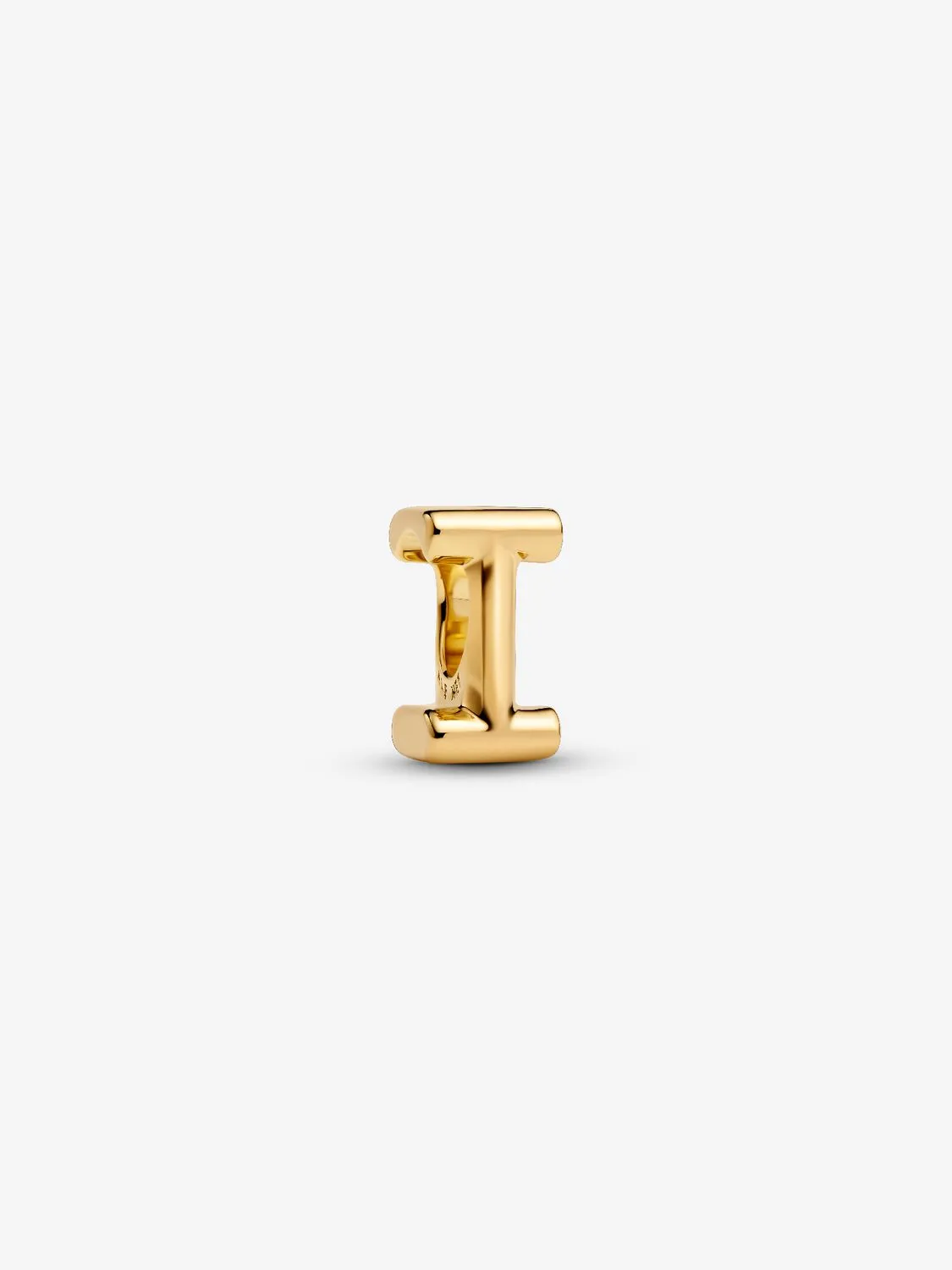 Charm Pandora Mini Lettera I Placcatura in Oro 14k
