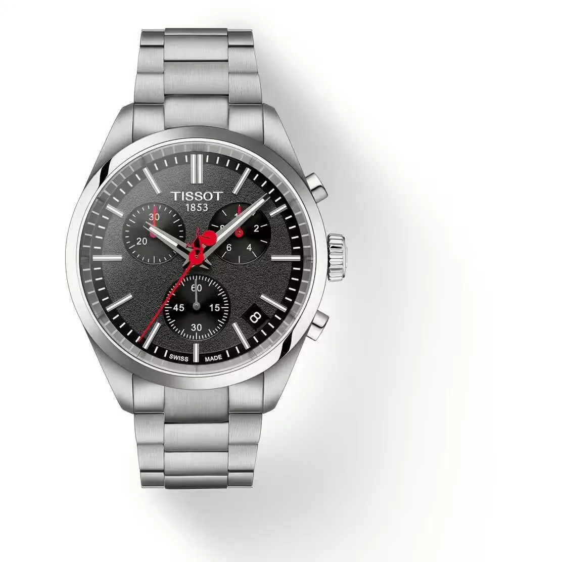 Orologio Uomo Tissot Classic Contemporary PR 100 Vuelta al Quarzo con Quadrante Nero 40 mm