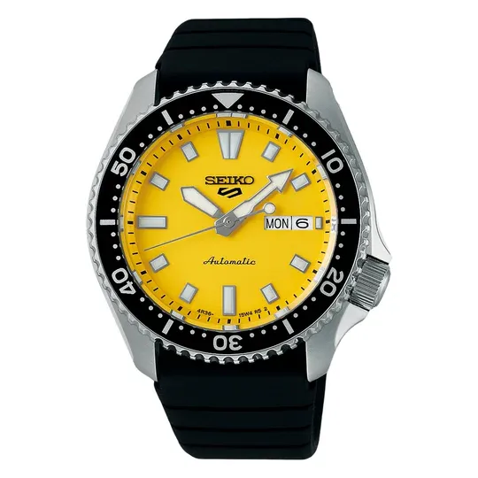 Orologio Uomo Seiko 5 SPORTS SKX Automatico con Quadrante Giallo 42 mm