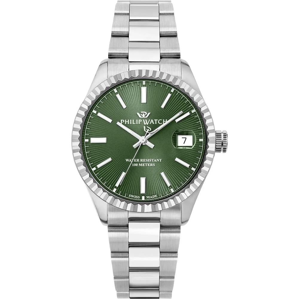Orologio Uomo Philip Watch Caribe Urban al Quarzo con Quadrante Verde 39 mm