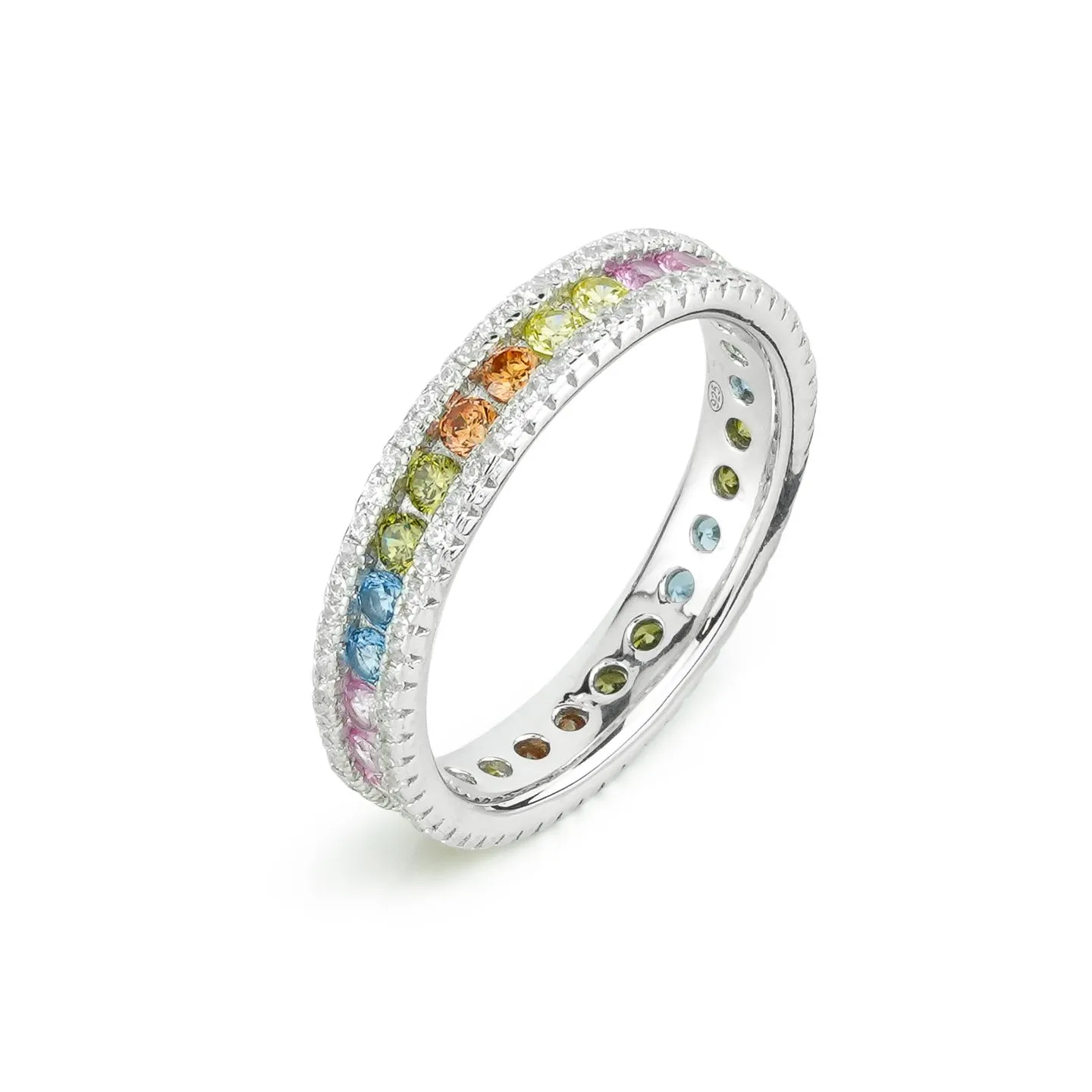 Anello Donna Boccadamo Sophie con Zirconi Bianchi e Multicolor