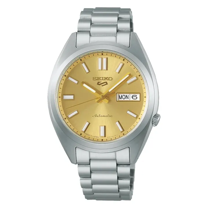 Orologio Uomo Seiko 5 Sports Automatico con Quadrante Giallo 38 mm