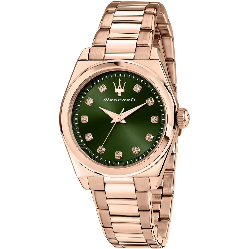 Orologio Donna Maserati Velocità al Quarzo con Quadrante Verde 35 mm