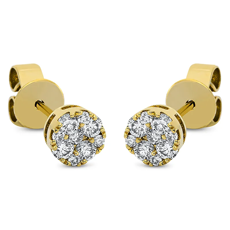 Pure! Diamonds Jewelry - Orecchini a perno 18 kt