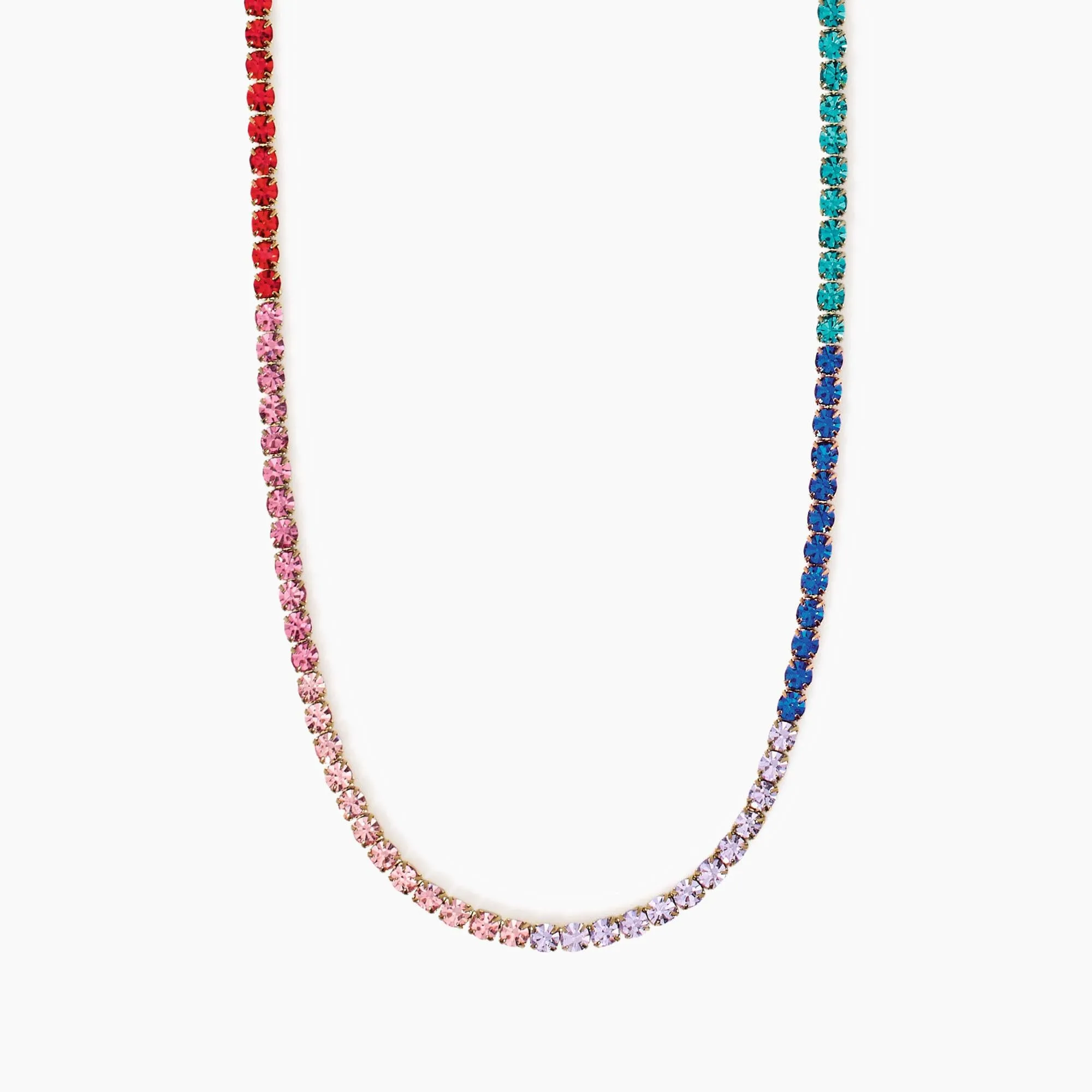 Collana Kidult Style Tennis multicolor gold