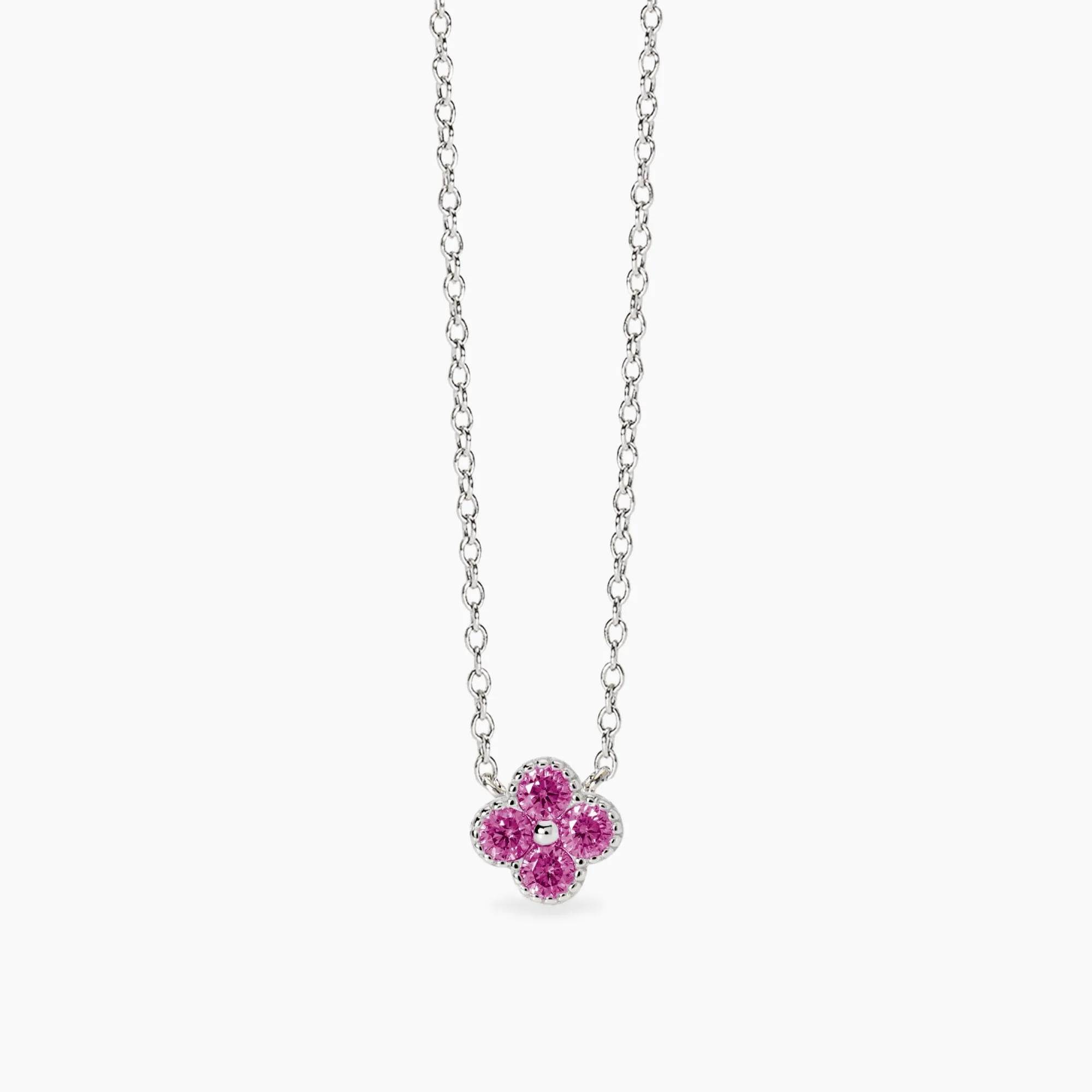 Collana Mabina donna Fiore tormaline rosa