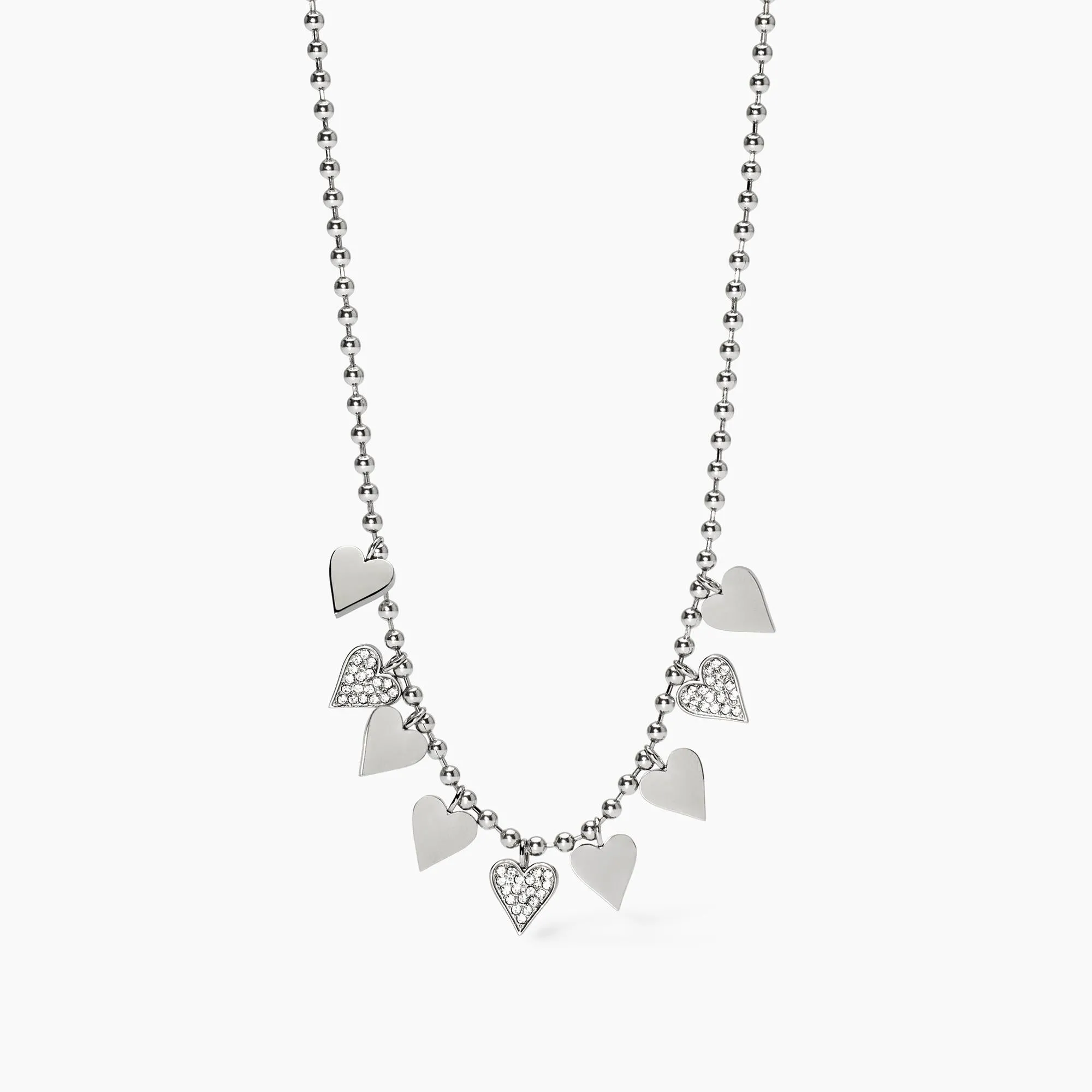 Collana Kidult Style 18 Catena a sfere e cuori