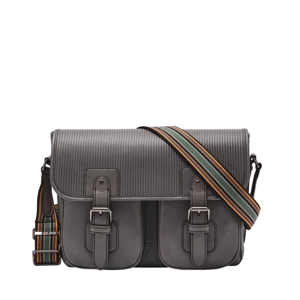 Borsa Uomo FOSSIL GREENVILLE MBG9581109 Pelle Grigio