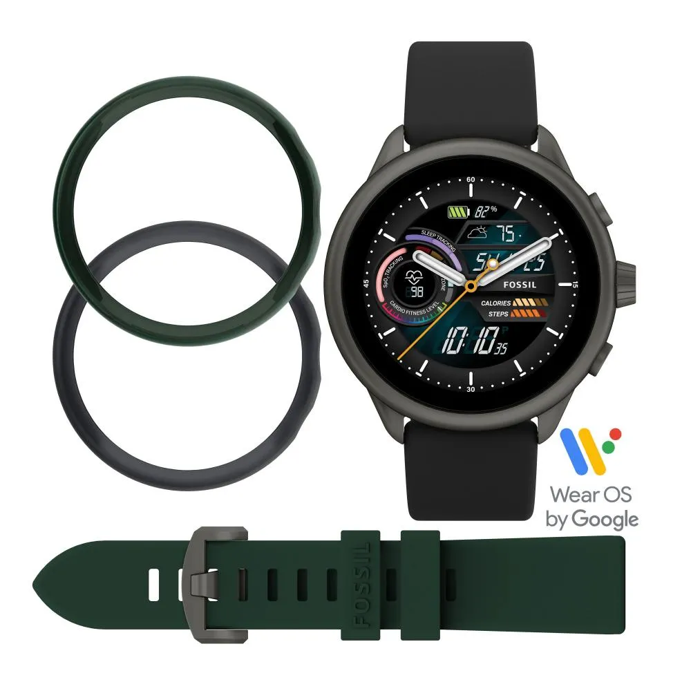 Smartwatch FOSSIL FTW4072SET Silicone Nero Touchscreen GEN 6 WELLNESS EDITION