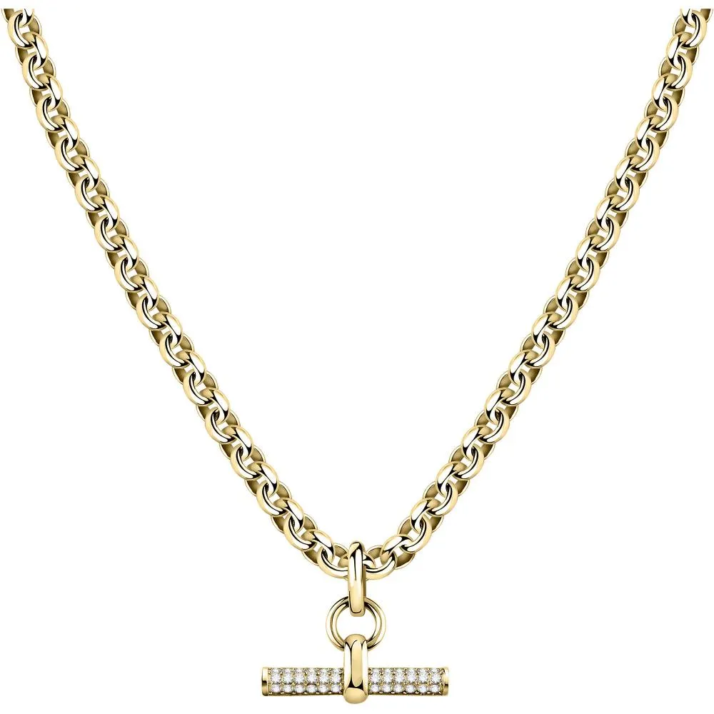 Collana Donna MORELLATO ABBRACCIO SAUC02 Acciaio Gold Dorato Swarovski