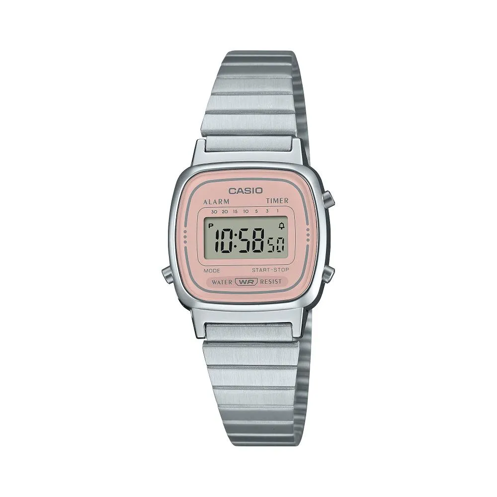 Orologio Donna CASIO Vintage LA-670WEA-4A2EF Acciaio Rosa Digitale