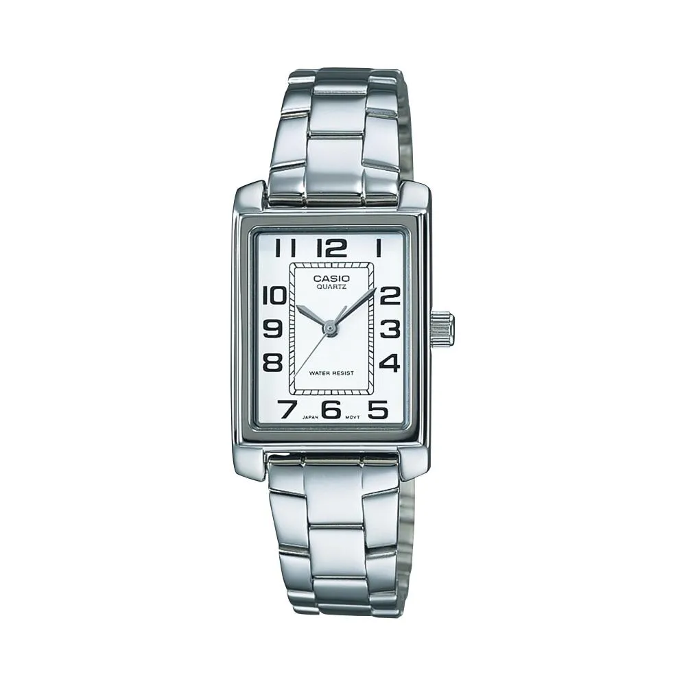 Orologio Donna CASIO LTP-1234PD-7BEG Bracciale Acciaio Bianco Vintage